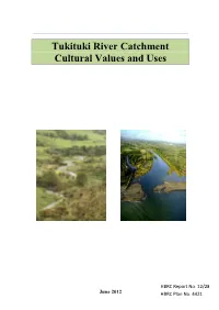 Tukituki River Catchment Cultural Values and Uses