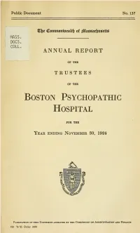 Annual Report of the Trustees of The