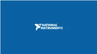 NI Tools for Automated Testing