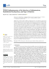 NLRP3 Inflammasome at the Interface of Inflammation, Endothelial