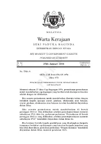 Warta Kerajaan S E R I P a D U K a B a G I N D a DITERBITKAN DENGAN KUASA