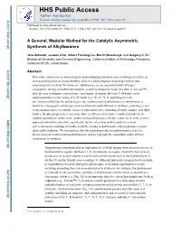 A General, Modular Method for the Catalytic Asymmetric Synthesis of Alkylboranes