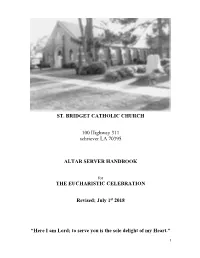 Altar Server Handbook