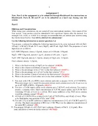 Assignment 1 Part I