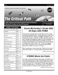 Kevin Mccarthy's (Code 450) 64 Days with FEMA