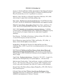 Phy 321 Reading List