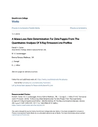 A Mass-Loss Rate Determination for Zeta Puppis from the Quantitative Analysis of X-Ray Emission-Line Profiles