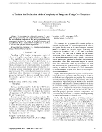 A Tool for the Evaluation of the Complexity of Programs Using C++ Templates