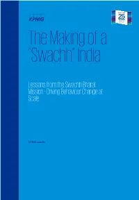 Lessons from the Swachh Bharat Mission - Driving Behaviour Change at Scale
