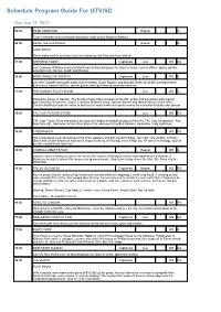 Program Guide Report