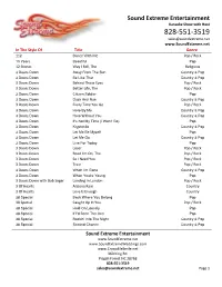 Complete Song List