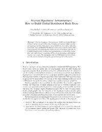 Keyless Signatures' Infrastructure