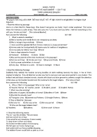 Model Paper Summative Assessment – 1 [2017-18] Third Language English Class-Viii] Max.Marks : 80 Time:2-45 Hrs
