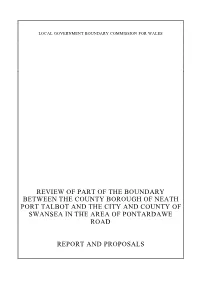 Review of Part of the Boundary Between the County Borough of Neath Port Talbot and the City and County of Swansea in the Area of Pontardawe Road