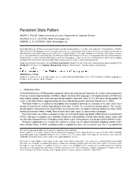 Persistent State Pattern