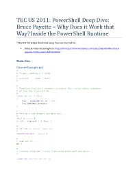TEC US 2011: Powershell Deep Dive: Bruce Payette – Why Does It Work That