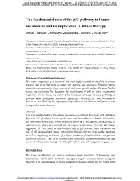 The Fundamental Role of the P53 Pathway in Tumor Metabolism and Its Implication in Tumor Therapy
