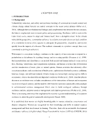 CHAPTER ONE 1. INTRODUCTION 1.1 Background Vulnerability