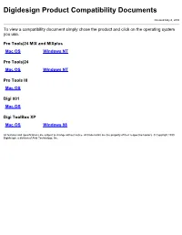 Pro Tools|24 MIX and Mixplus Mac OS Windows NT