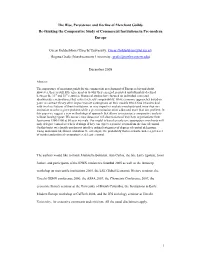 1 the Rise, Persistence and Decline of Merchant Guilds. Re-Thinking The