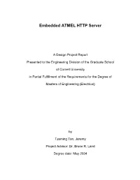 Embedded ATMEL HTTP Server