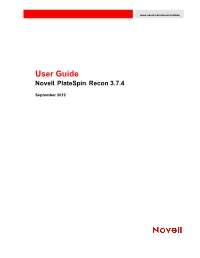 Novell® Platespin® Recon 3.7.4 User Guide 5.6.4 Printing and Exporting Reports