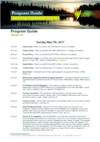 Program Guide Week 19