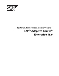 System Administration Guide: Volume 1