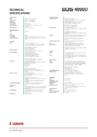 Technical Specifications
