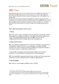 BBC Two Service Licence
