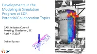 Developments in the Modeling & Simulation Program at EDF