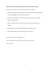 Explaining Excess Mortality in Scotland and Glasgow