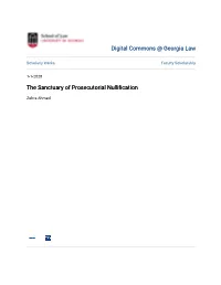 The Sanctuary of Prosecutorial Nullification