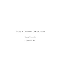 Topics in Geometric Combinatorics