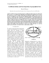 Caribbean Datums and the Integration of Geographical Data