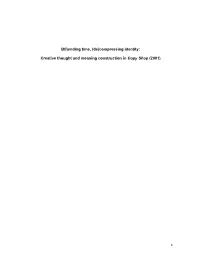 Compressing Identity: Creative Thought and Meaning Construction in Copy