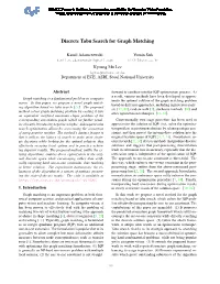 Discrete Tabu Search for Graph Matching