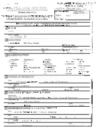 NOMINATION FORM - - - for NPS USE ONLY I - ENTRY NUMBER DATE (Continuation Sheet) $1, I Tern 7, P 1 I