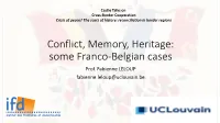 Some Franco-Belgian Cases Prof