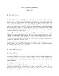 1 Introduction 2 Burnside's Lemma
