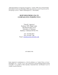 Debt Rescheduling in Comparative Perspective