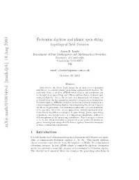 Frobenius Algebras and Planar Open String Topological Field Theories