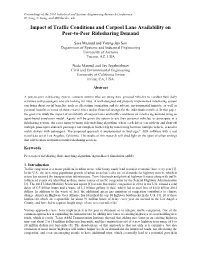 Impact of Traffic Conditions and Carpool Lane Availability on Peer-To-Peer Ridesharing Demand