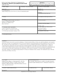Implementing Pricing Schemes to Meet a Variety of Transportation Goals 09/26/2019 6