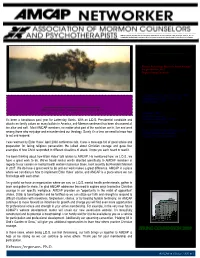 In This Issue President's Message
