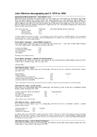 John Stevens Discography Part 3