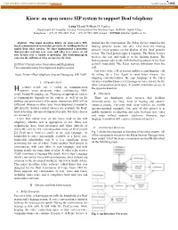 An Open Source SIP System to Support Deaf Telephony