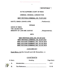 Section 377 IPC ……………………….…………………………