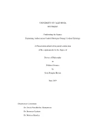 Explaining Authoritarian Control Strategies During Civilian Uprisings