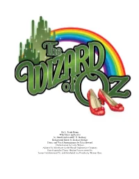 FINAL Wizard of Oz Script 20162017